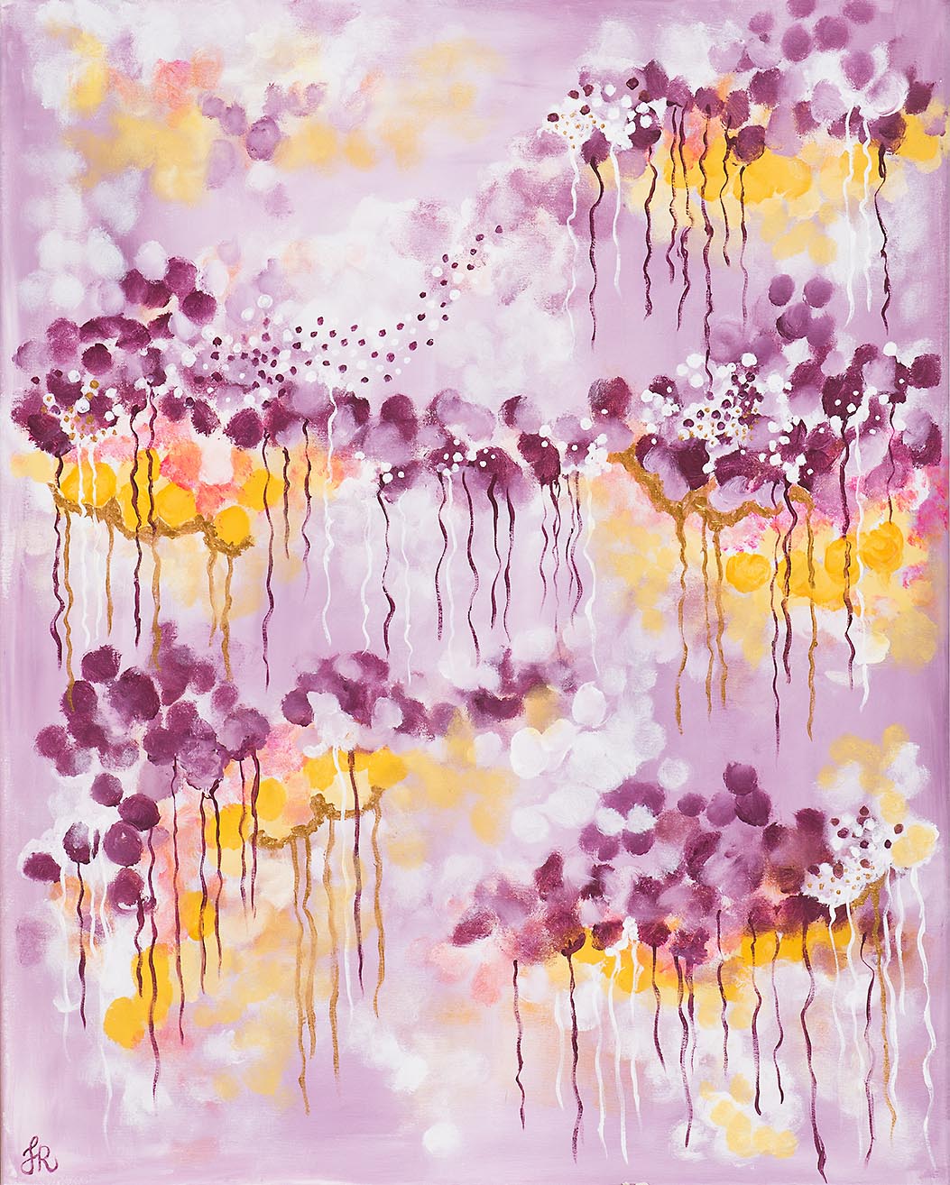 SOLD!  Purple gold (70x90)